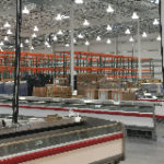 The interior of a Costco Wholesale Warehouse during construction.